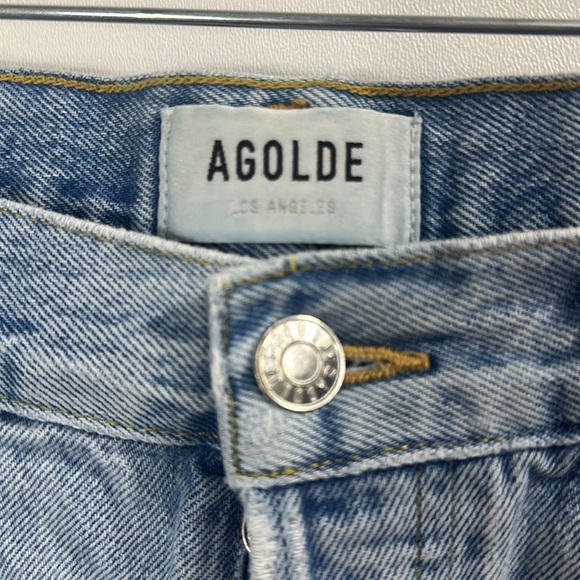 AGOLDE Parker Button Fly Distressed Raw Hem Shorts size 29 - Picture 4 of 10